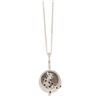 Image 1 : NECKLACE:  [1] 18 karat white gold chain necklace by Cartier with 8 bezel set round diamonds, approx