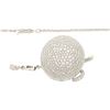 Image 2 : NECKLACE:  [1] 18 karat white gold chain necklace by Cartier with 8 bezel set round diamonds, approx