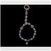 Image 1 : RING-BRACELET:  [1] 18 karat yellow gold eternity style ring set with 42 round full cut diamonds and