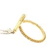 Image 2 : RING-BRACELET:  [1] 18 karat yellow gold eternity style ring set with 42 round full cut diamonds and
