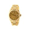 Image 1 : ROLEX: 18k yellow gold Rolex DayDate President, 36mm case, gold dial, fluted bezel, President bracel