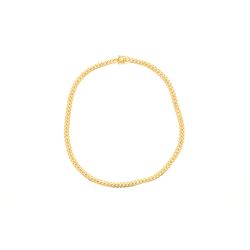 NECKLACE: [1] 14 karat yellow gold Cuban Link chain necklace; 24"s; 137.66 grams