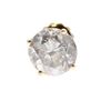 Image 1 : EARRING: [1] 14KYG 1 earring, post/screw bk., 1 rbc diamond 1.50 cts. TWA., I2/J, 1.0 grams.