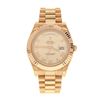 Image 1 : WATCH: [1] Man's 18kt Everose Rolex Oyster Perpetual President Day/Date watch, cream color dial, rom