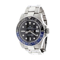 WATCH: [1] Man's Rolex Oyster Perpetual GMT Master DateJust watch, 40.0mm case, black dial, blue rot