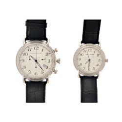 WATCH: [1] Lady's S/Steel   Marco Moors Limited Edition  Date watch, #9/499, 35.0mm round case, blac