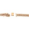 Image 2 : NECKLACE: [1] 10KRG necklace Cuban flat curb link, hidden clasp, 28 inch, 11.4mm width, 27.0 cts. TW