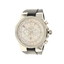 WATCH: [1] St.steel Breitling for Bentley 100M watch; 49mm case, ivory dial with three sub dials, da