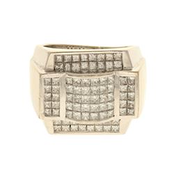 RING: 18kw stamped ring; (82) prn diamonds, 1.9mm-2.0mm =est. 3.50cttw, Good/G-H/VS2-SI1; 42.7 grams