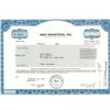 Image 1 : COLLECTIBLE CERTIFICATE: 200 shares of Aris Industries Inc Stock registered owner name Ruth Madoff C