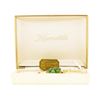 Image 2 : Vintage Krementz Genuine Jade Brooch with 14KT Gold Overlay with Original Box