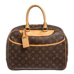 Louis Vuitton Monogram Canvas Leather Deauville Doctor Bag