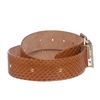 Image 2 : Dolce & Gabbana Brown Snakeskin Rhinestone Buckle Belt