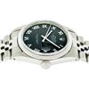 Image 4 : Rolex Mens Stainless Steel Black Roman Datejust 36MM Wriswatch Datejust