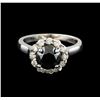 Image 2 : 2.86 ctw Black Diamond Ring - 14KT White Gold