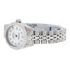 Image 6 : Rolex Ladies Stainless Steel White Diamond 26MM Datejust Wristwatch