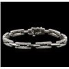 Image 1 : 1.90 ctw Diamond Bracelet - 14KT White Gold