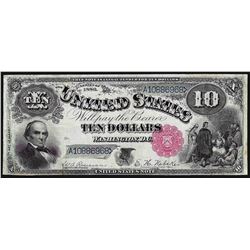 1880 $10 Jackass Legal Tender Note