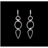 Image 1 : 1.15 ctw Diamond Earrings - 14KT White Gold