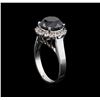 Image 4 : 4.95 ctw Black Diamond Ring - 14KT White Gold