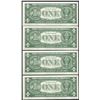 Image 2 : Lot of (4) Consecutive 1957 $1 Silver Certificate Notes Uncirculated