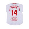 Image 3 : Cincinnati Reds Pete Rose Autographed Jersey With Stats