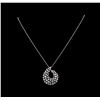 Image 2 : 2.70 ctw Diamond Pendant - 14KT White Gold
