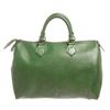 Image 1 : Louis Vuitton Green Epi Speedy 30 cm Satchel Bag