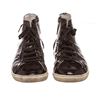 Image 4 : Burberry Black Patent Leather High Top Lace Front Sneakers 36