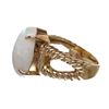 Image 4 : Opal and Diamond 18k Gold Twist Ring