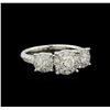 Image 1 : 1.54 ctw Diamond Ring - 14KT White Gold
