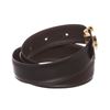 Image 2 : Dunhill Black Leather Gold Buckle Logo Belt