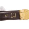 Image 6 : Dunhill Black Leather Gold Buckle Logo Belt