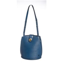 Louis Vuitton Blue Epi Leather Cluny Shoulder Bag