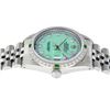 Image 5 : Rolex Mens Stainless Steel Green Mother Of Pearl Diamond Datejust Wristwatch