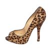 Image 4 : Christian Louboutin Leopard Pony Hair Maryl 120 Pumps Heels Shoes 37