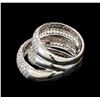 Image 3 : 14KT White Gold 2.68 ctw Diamond Ring
