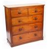 Image 1 : Victorian mahogany chest, fitted two short…