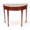 Image 1 : Reproduction mahogany semi circular side t…