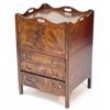 Image 1 : George III mahogany tray top commode, fitt…