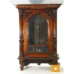 Victorian walnut cased polyphon, the colum…