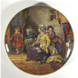 Victorian Prattware pot lid 'Hide & Seek',…