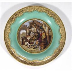 Victorian Prattware plate, transfer printe…