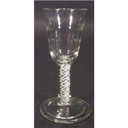 18th century wine glass with bell shaped b…