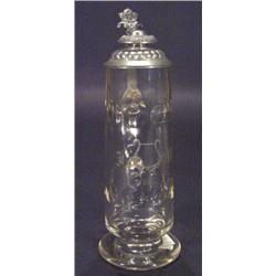 Victorian cut glass continental beer stein…