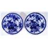 Image 1 : Pair of Victorian Gustavsberg  flow blue p…