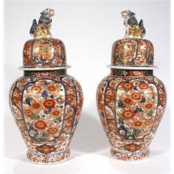 Pair of 19th century Japanese Imari porcel…