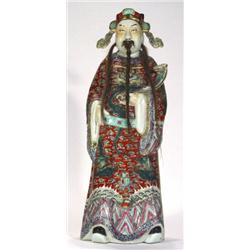 Large Chinese porcelain figure of an elder…