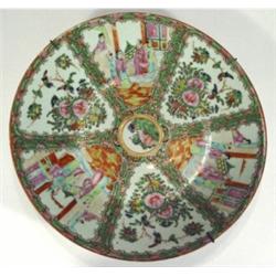 Cantonese porcelain charger, hand enamelle…