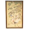 Image 1 : Large framed Japanese watercolour of crane…